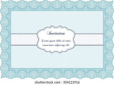 Formal invitation. Customizable, Easy to edit and change colors.Retro design. Printer friendly. 