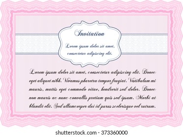 Invitación formal. Personalizable, fácil de editar y cambiar los colores. Diseño cordial. Con fondo. 