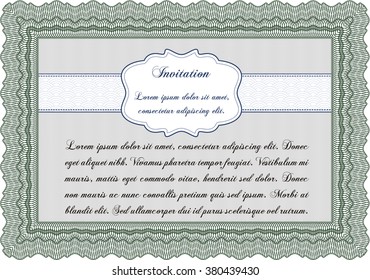 Invitación formal. Personalizable, fácil de editar y cambiar los colores. Buen diseño. Con fondo. 