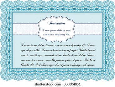 Invitación formal. Personalizable, fácil de editar y cambiar los colores. Con fondo. Diseño cordial. 