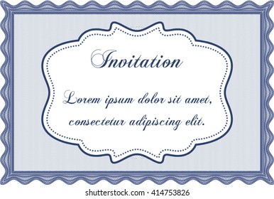 Formal invitation. Customizable, Easy to edit and change colors. With background. Good design. 