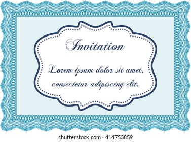 Formal invitation. Customizable, Easy to edit and change colors. With background. Good design. 
