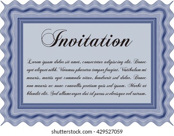 Formal invitation. Customizable, Easy to edit and change colors. With complex background. Good design. 