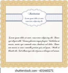 Formal invitation. Customizable, Easy to edit and change colors. Good design. With complex background. 