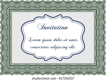 Formal invitation. Good design. With background. Customizable, Easy to edit and change colors. 