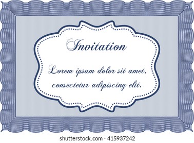 Formal invitation. Good design. With complex background. Customizable, Easy to edit and change colors. 