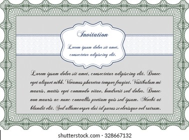 Formal invitation. Good design. Customizable, Easy to edit and change colors.With linear background. 