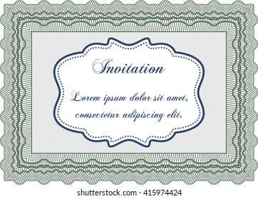 Formal invitation. Good design. Customizable, Easy to edit and change colors. With background. 