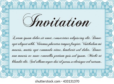 Formal invitation. Good design. Customizable, Easy to edit and change colors. With background. 