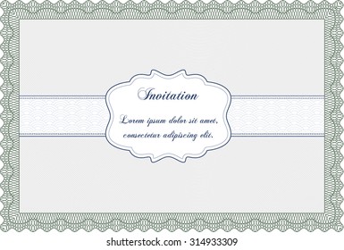 Formal invitation. Retro design. With background. Customizable, Easy to edit and change colors.