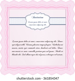 Formal invitation template. With complex background. Nice design. Customizable, Easy to edit and change colors.