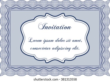 Formal invitation template. Complex background. Lovely design. Customizable, Easy to edit and change colors. 