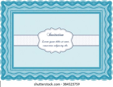 Formal invitation template. Complex background. Customizable, Easy to edit and change colors. Lovely design. 