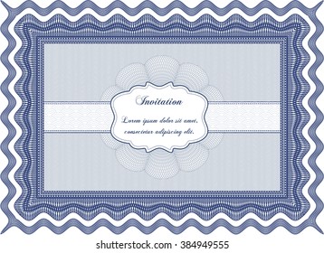 Formal invitation template. With complex background. Customizable, Easy to edit and change colors. Excellent design. 