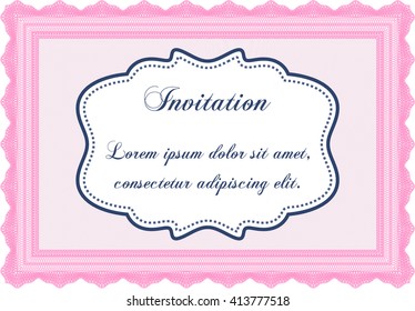 Formal invitation template. Complex background. Lovely design. Customizable, Easy to edit and change colors. 