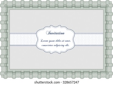 Formal invitation template. Customizable, Easy to edit and change colors.With complex background. Excellent design. 