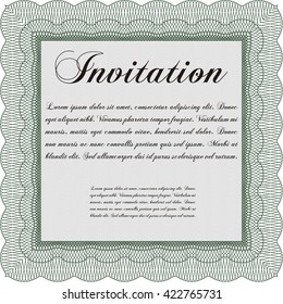 Formal invitation template. Customizable, Easy to edit and change colors. Complex background. Lovely design. 