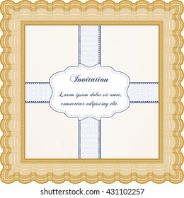 Formal invitation template. Customizable, Easy to edit and change colors. Complex background. Excellent design. 