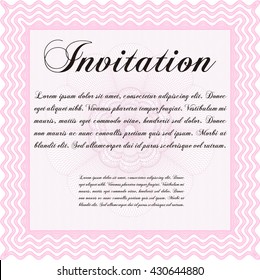 Formal invitation template. Excellent design. Complex background. Customizable, Easy to edit and change colors. 