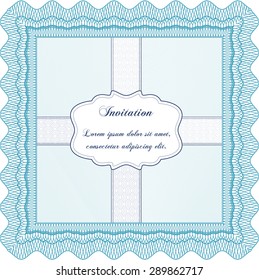 Plantilla de invitación formal. Diseño superior. Detallado.Fácil de imprimir. 