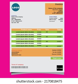 It is a formal invoice.