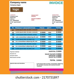 It is  a formal invoice and standard quality.