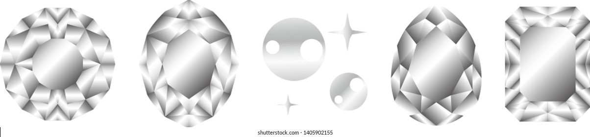 Formal jewelry set material Silver