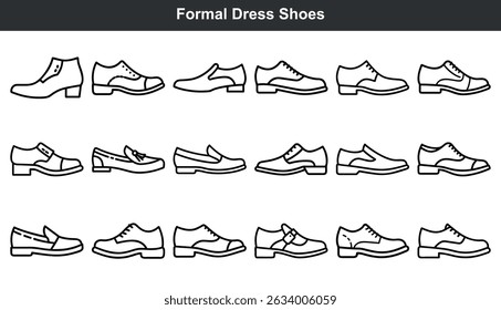 Formal men's dress shoes collection stylish footwear