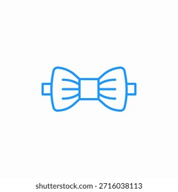 Vector formal del signo del icono de la corbata del lazo del accesorio del cuello