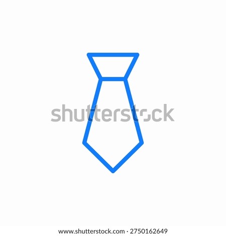 formal necktie icon sign vector