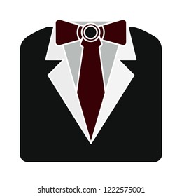 formal official suit icon. male user - formal vector businessman sign - human illustration