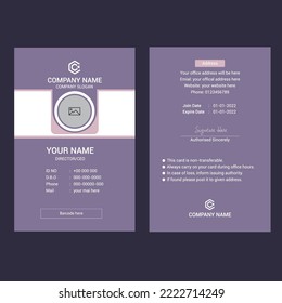 Formal and professional id design