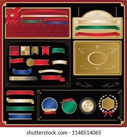 formal ribbon frame set