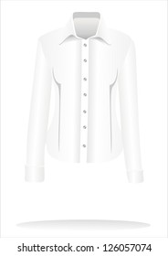 Formal Shirt With Button Down Collar And Long Sleeves