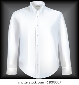 Formal shirt with button down collar  and long sleeves
