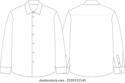 Formal Shirt Front and Back 