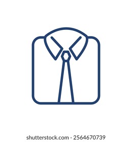 Formal shirt icon Outline icon sign