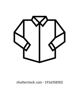 símbolo del vector del icono de la camisa formal