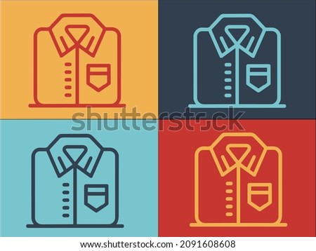 Formal Shirt Logo Template, Simple Flat Icon of shirt,fashion,male