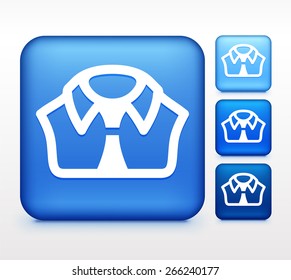 Formal Shirt on Blue Square Button