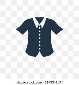 Formal Shirt vector icon isolated on transparent background, Formal Shirt transparency concept can be used web and mobile