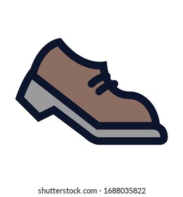 Zapato formal. Icono de color del vector simple.