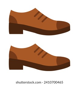 Formal Shoes Vector Flat Icon For Personal And Commercial Use.
