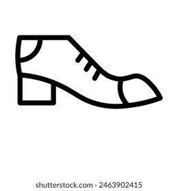 Zapatos formales Línea de Vector Icono Diseño