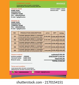 It is  a formal standard quality invoice.