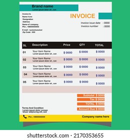It is a formal and standard quality invoice.