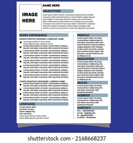 It is a formal and standard quality resume.
