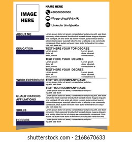 It is a formal and standard quality resume.