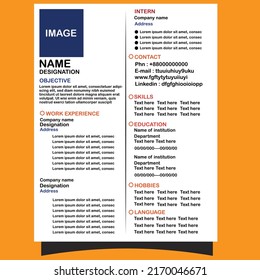 It is  formal and standard quality resume.