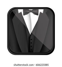 formal suit cloth icon, vector illustration design